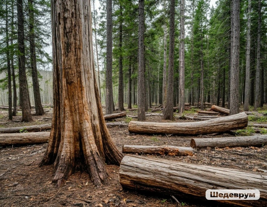 В Хакасии обнаружили древний окаменевший лес