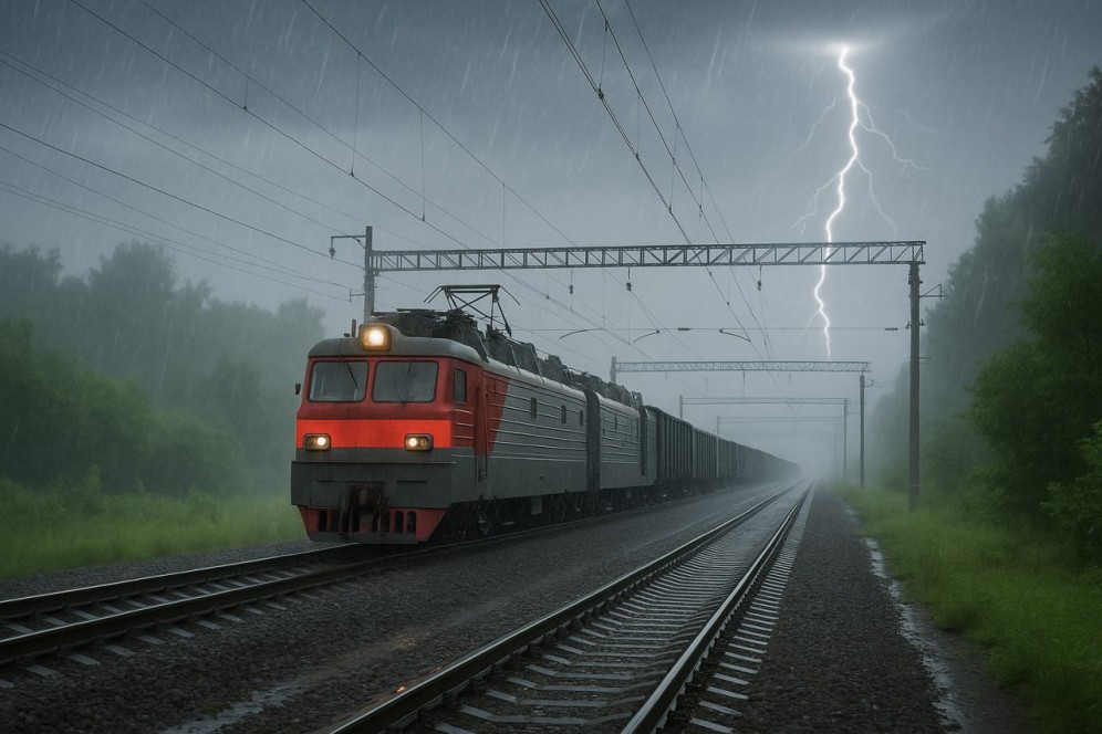 КрасЖД усиливает защиту магистрали от гроз и ураганов